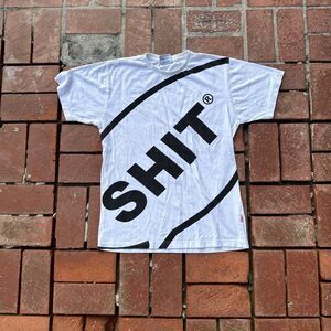 SH!T® Skateboard Company T-shirt - Mens Medium - White - Pre-Owned